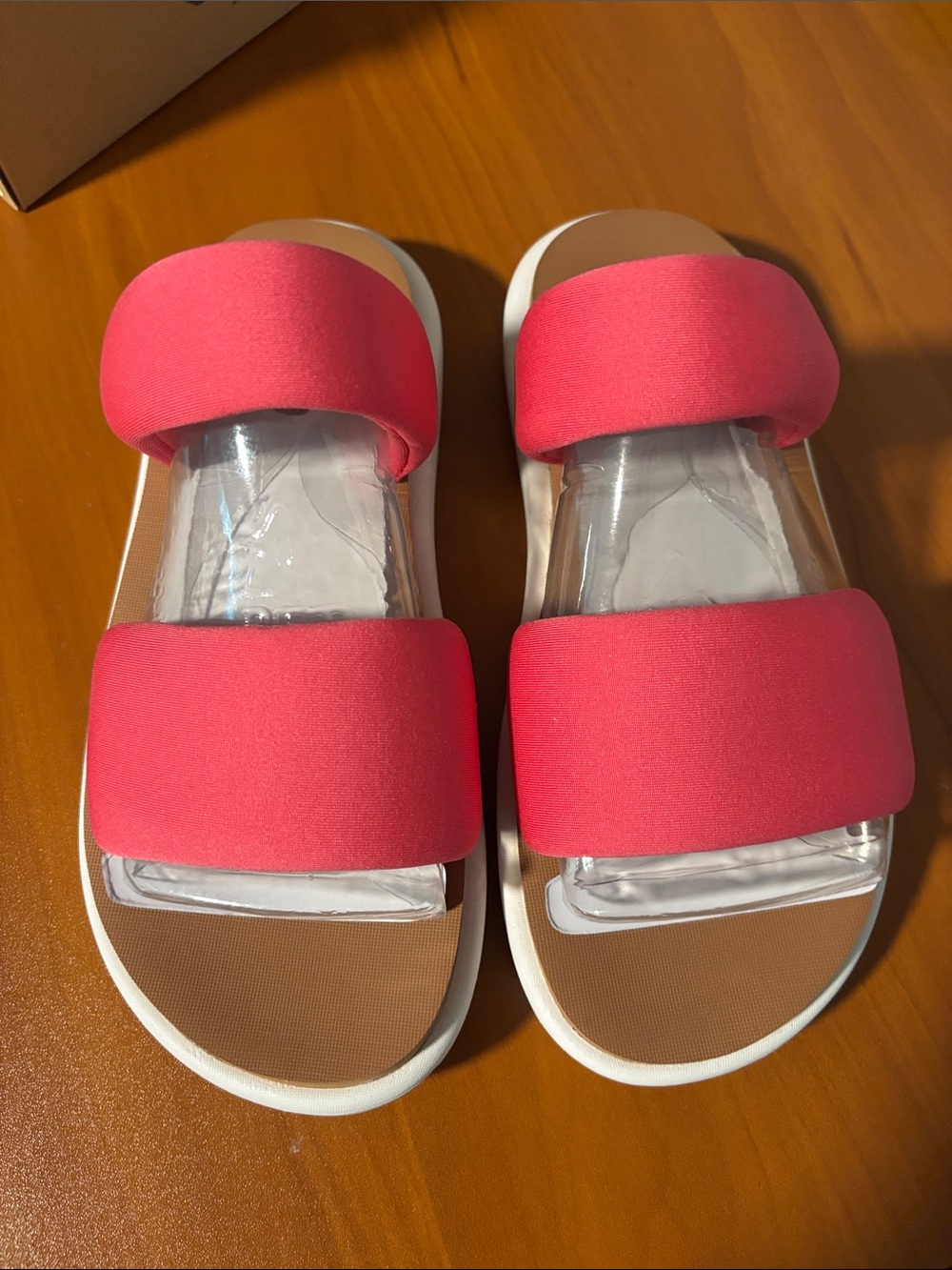 Koolaburra Pink Dual-Strap Slide Sandals